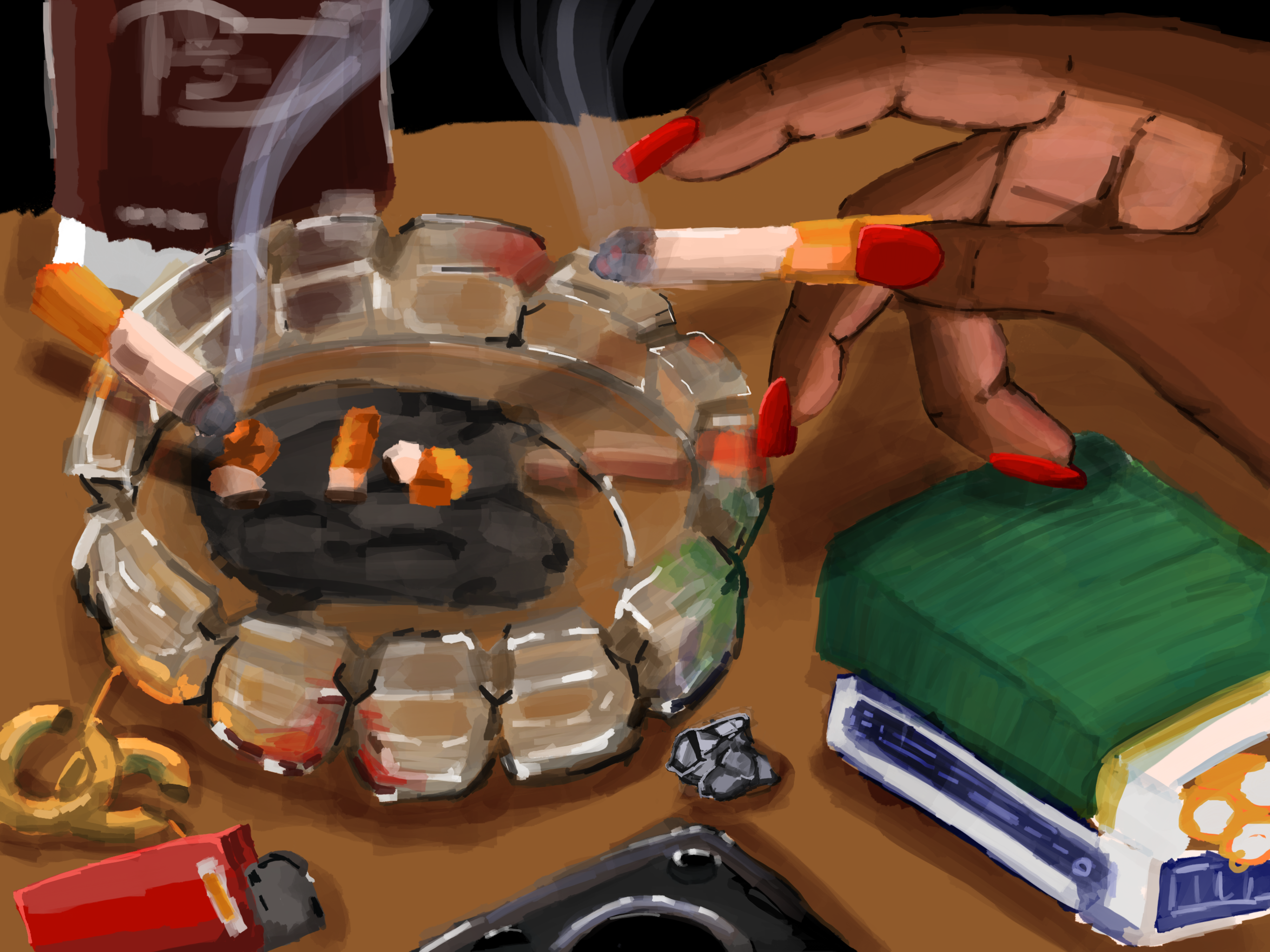 Digital Ashtray Painting